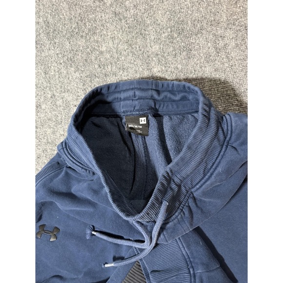 Under Armour Sweatpants Mens Medium Blue Fleece Joggers Elastic Waist Pockets - Picture 3 of 9